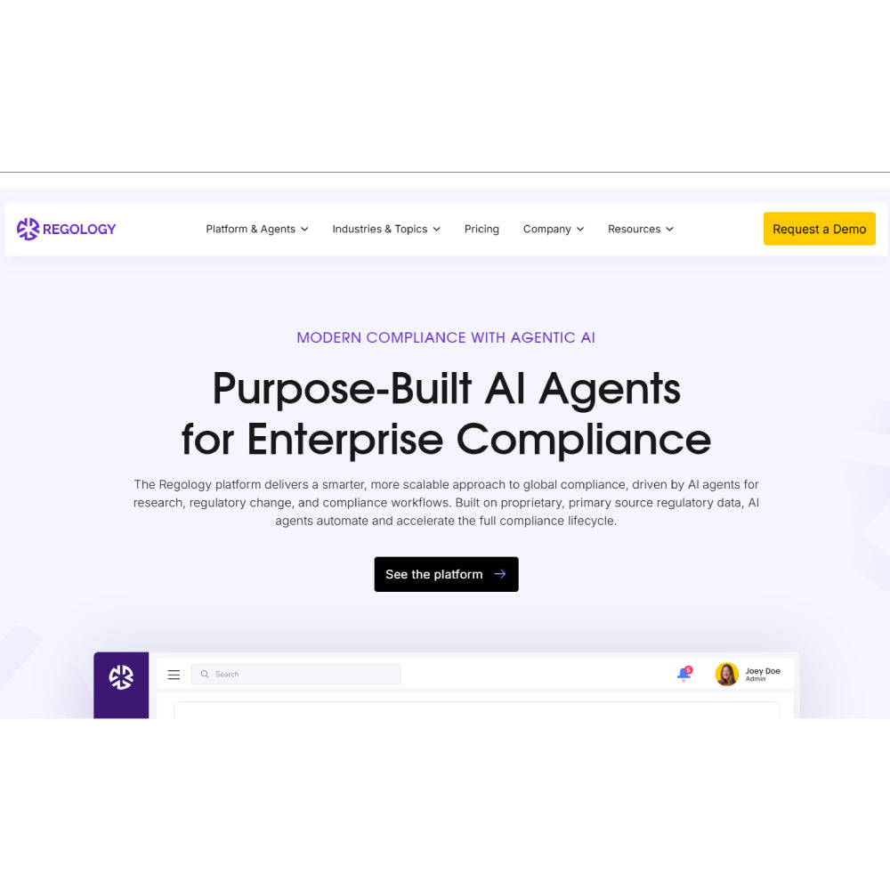 Regology – AI-Powered Regulatory Compliance Platform