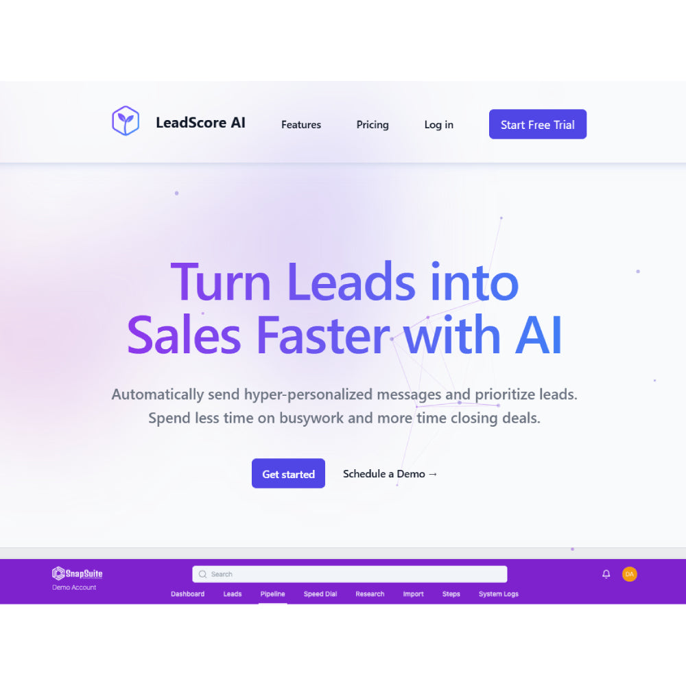 LeadScore AI – AI-Powered Lead Scoring & Sales Outreach