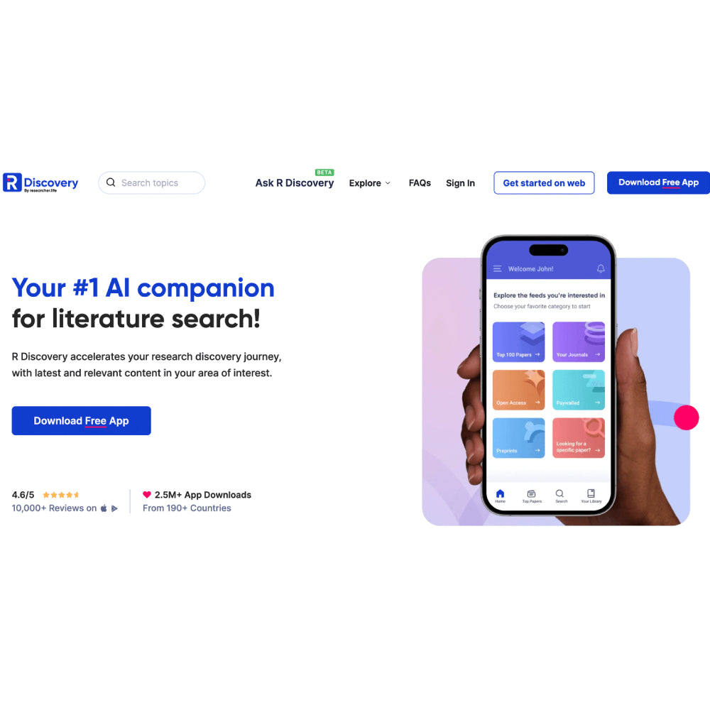 R Discovery – AI-Powered Academic Research Platform