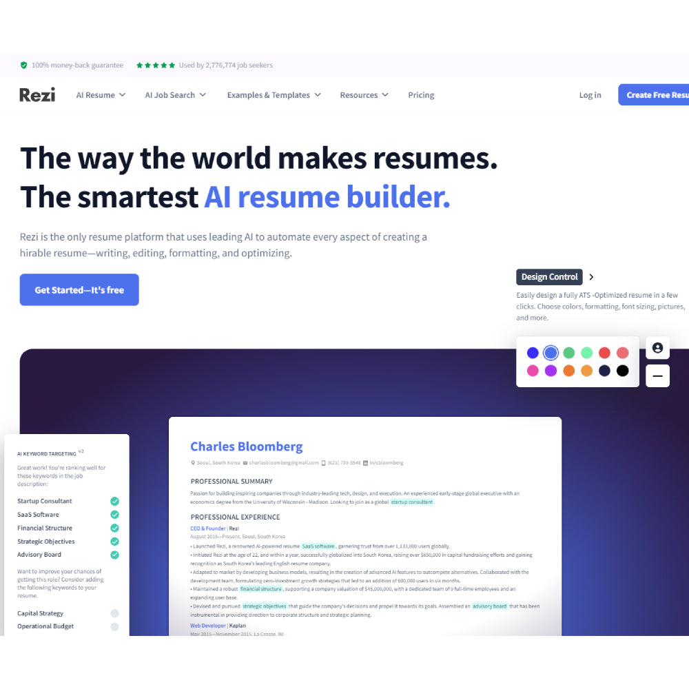 Rezi – AI Resume Builder for Job Seekers & HR