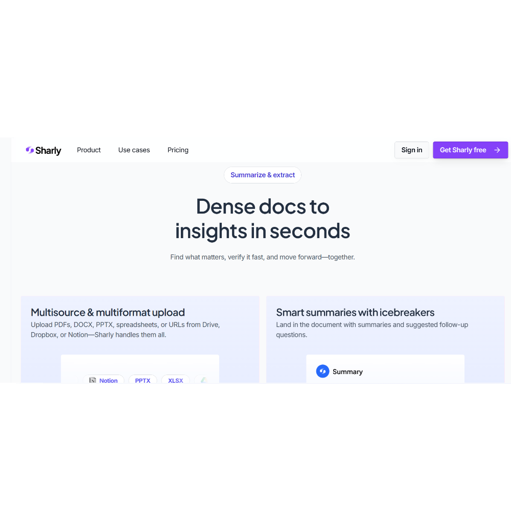 Sharly AI - AI Research Assistant