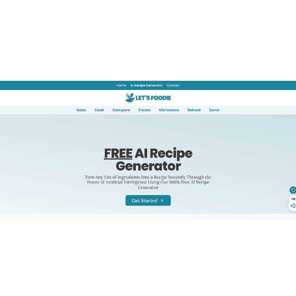 Let's Foodie – AI-Powered Recipe Generator