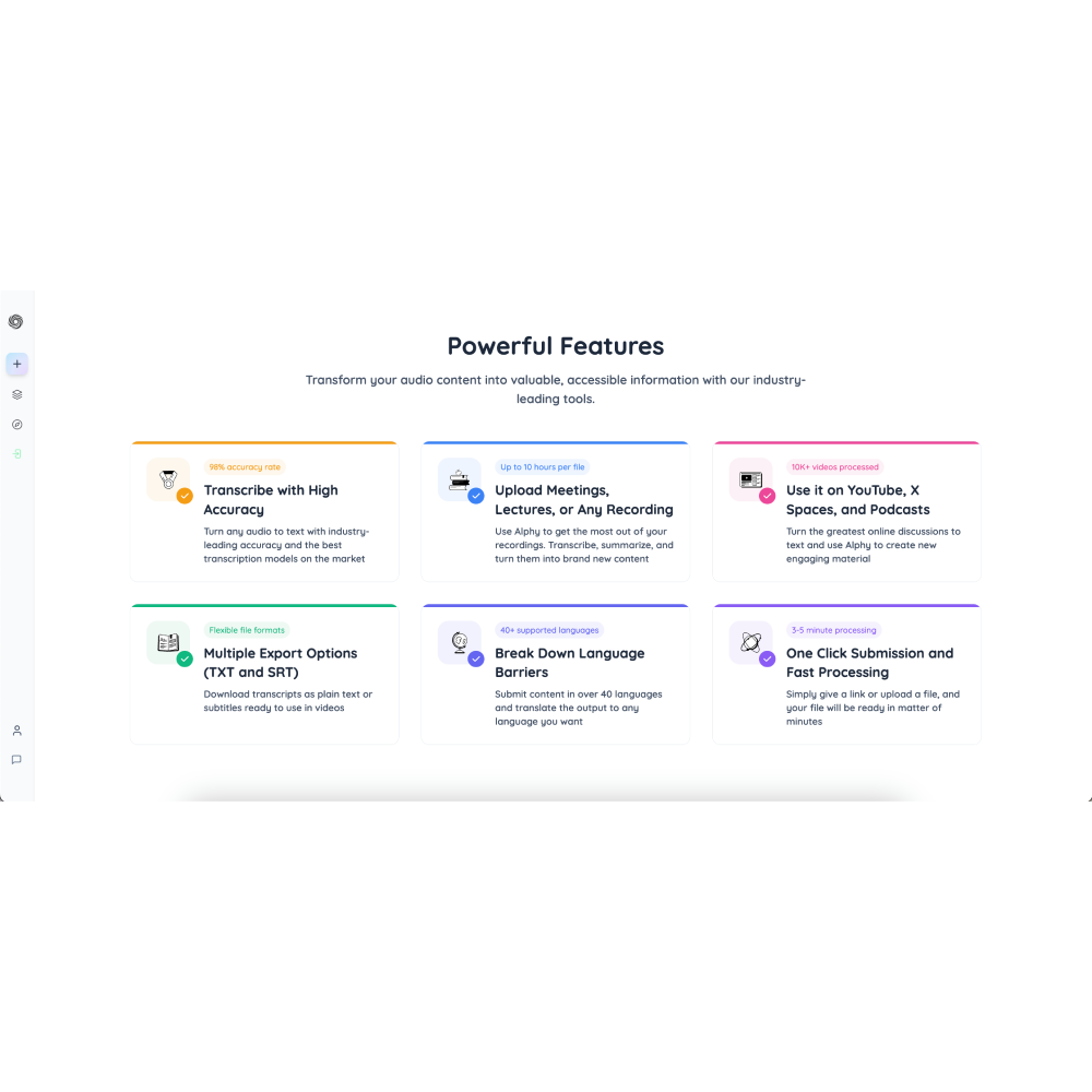 Alphy – AI Transcription & Content Assistant for Effortless Study and Research