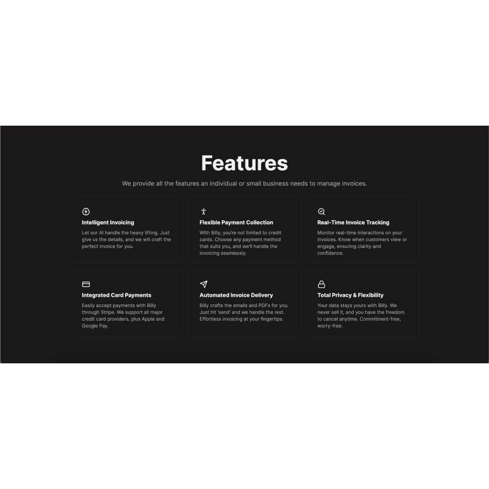 Billy AI – Smart Invoicing for Freelancers & Small Businesses