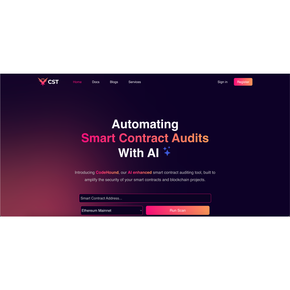 CyberSanctus – AI Smart Contract Audit Tool