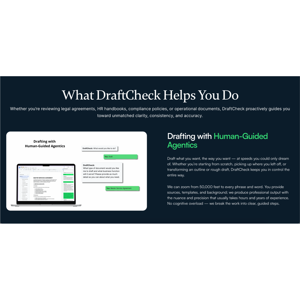 DraftCheck – AI-Powered Document Drafting & Review Assistant