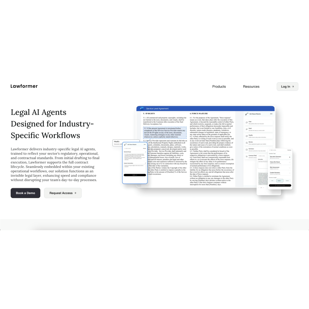 Lawformer – AI Legal & Contract Management Tool