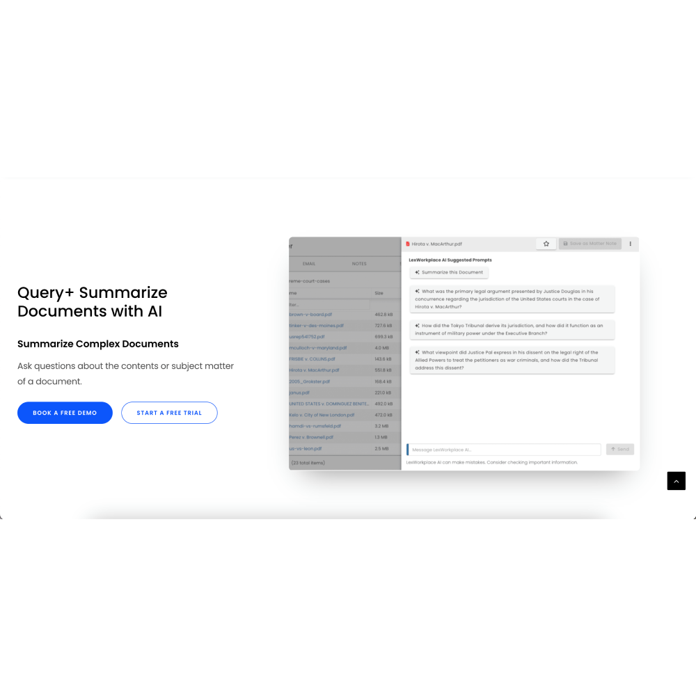 LexWorkplace – AI-Powered Legal Document Management System