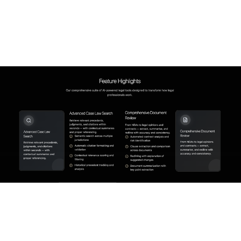 Lexence – AI Legal Assistant for Smarter Case Management
