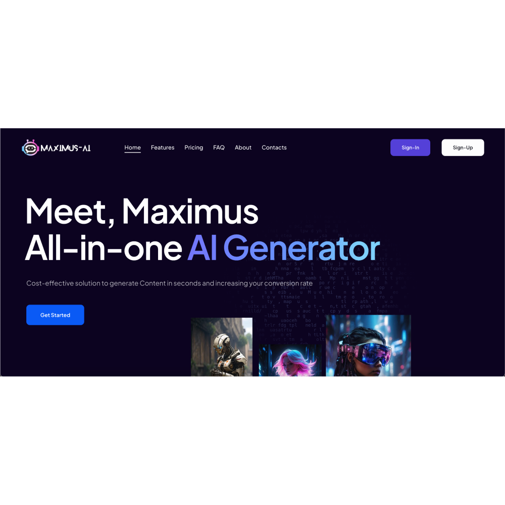 Maximus AI – All-in-One Generative AI Content Platform