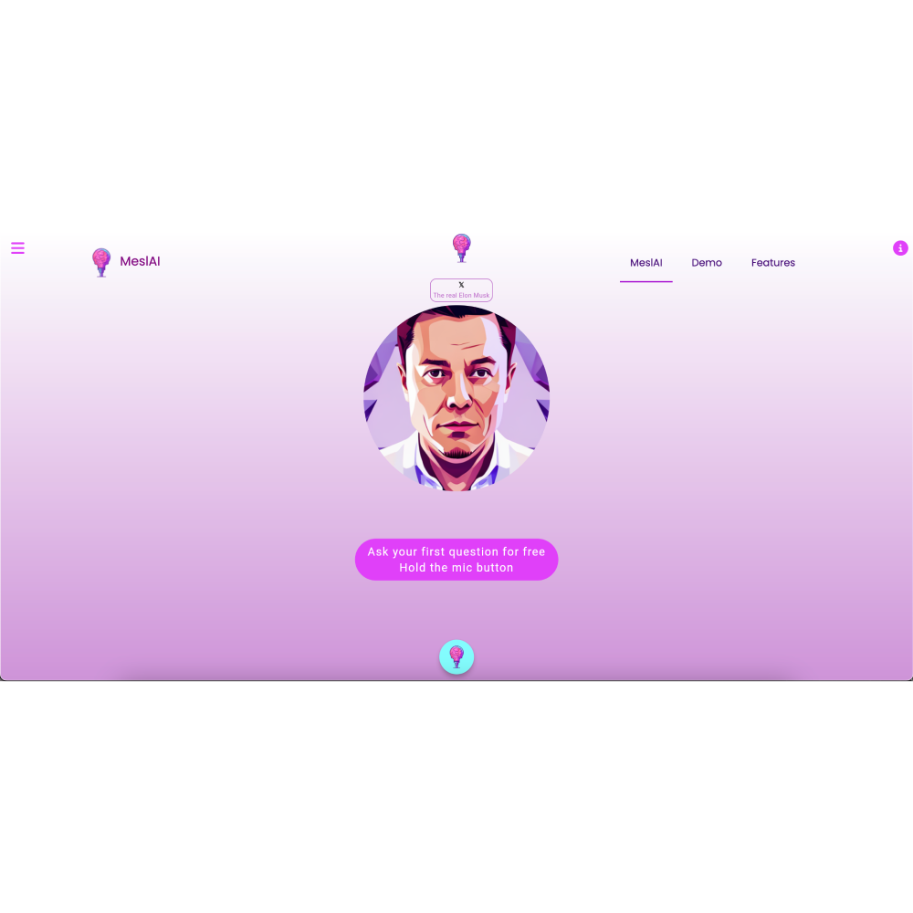 MeslAI – AI Conversational Platform with Celebrity & Expert Interactions