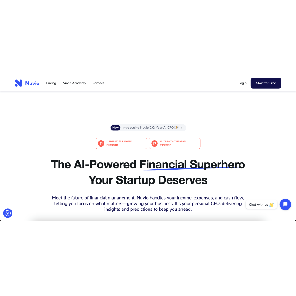 Nuvio – AI-Powered Business Finance & Accounting Platform