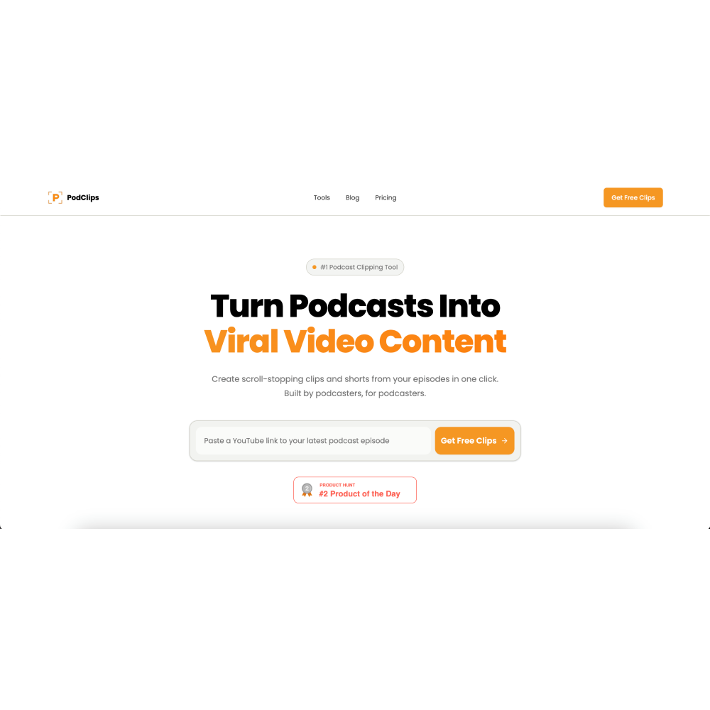PodClips – AI Video Editing & Content Repurposing Platform