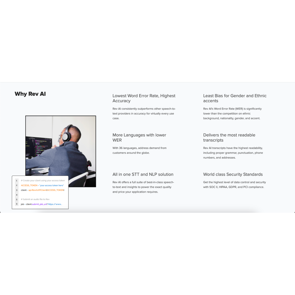 Rev AI – AI Transcription & Speech-to-Text Platform