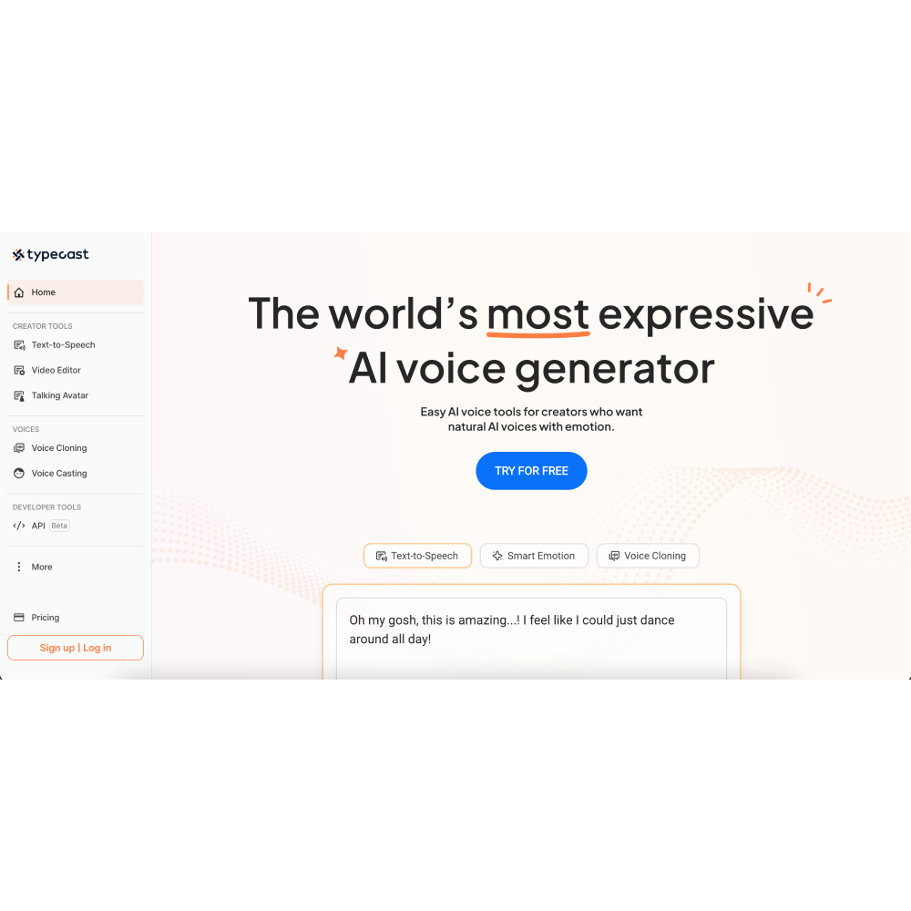 Typecast – AI Voice Generator & Text-to-Speech Platform