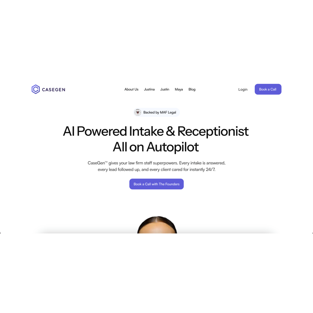 CaseGen – AI Legal Call-Intake & 24/7 Client Assistant