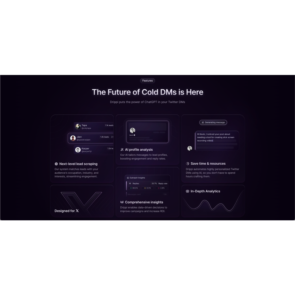 Drippi AI – AI-Powered Outreach Automation Software