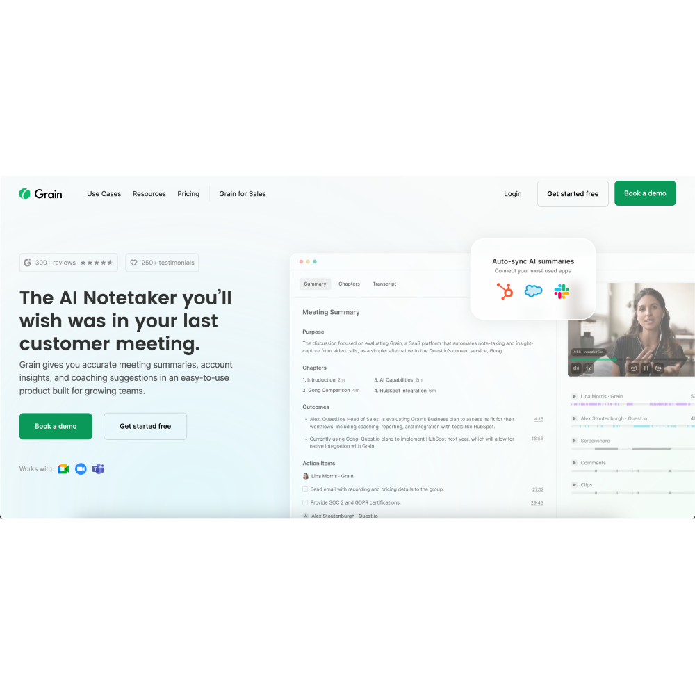 Grain AI – AI-Powered Meeting Intelligence Platform