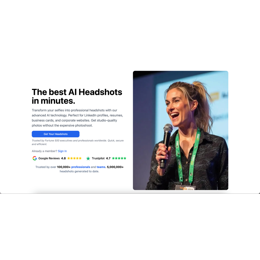 Headsnap – AI Headshot Generator for Stunning Professional Photos
