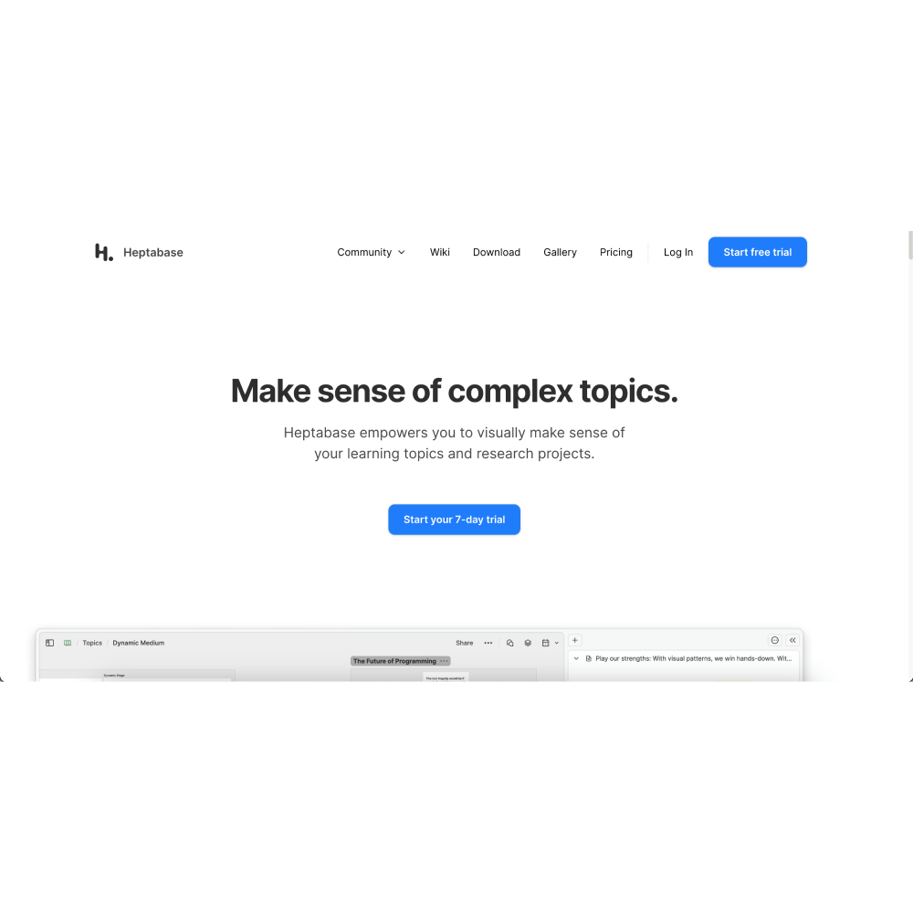 Heptabase AI – Visual Note-Taking & Knowledge Management Platform