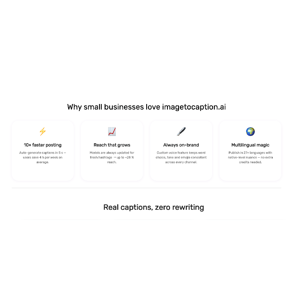 imagetocaption AI – AI-Powered Caption Generator for Social Media