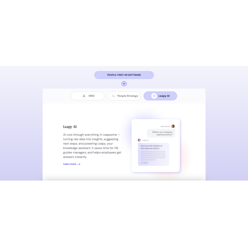 Leapsome – AI-Powered HR and People Management Platform