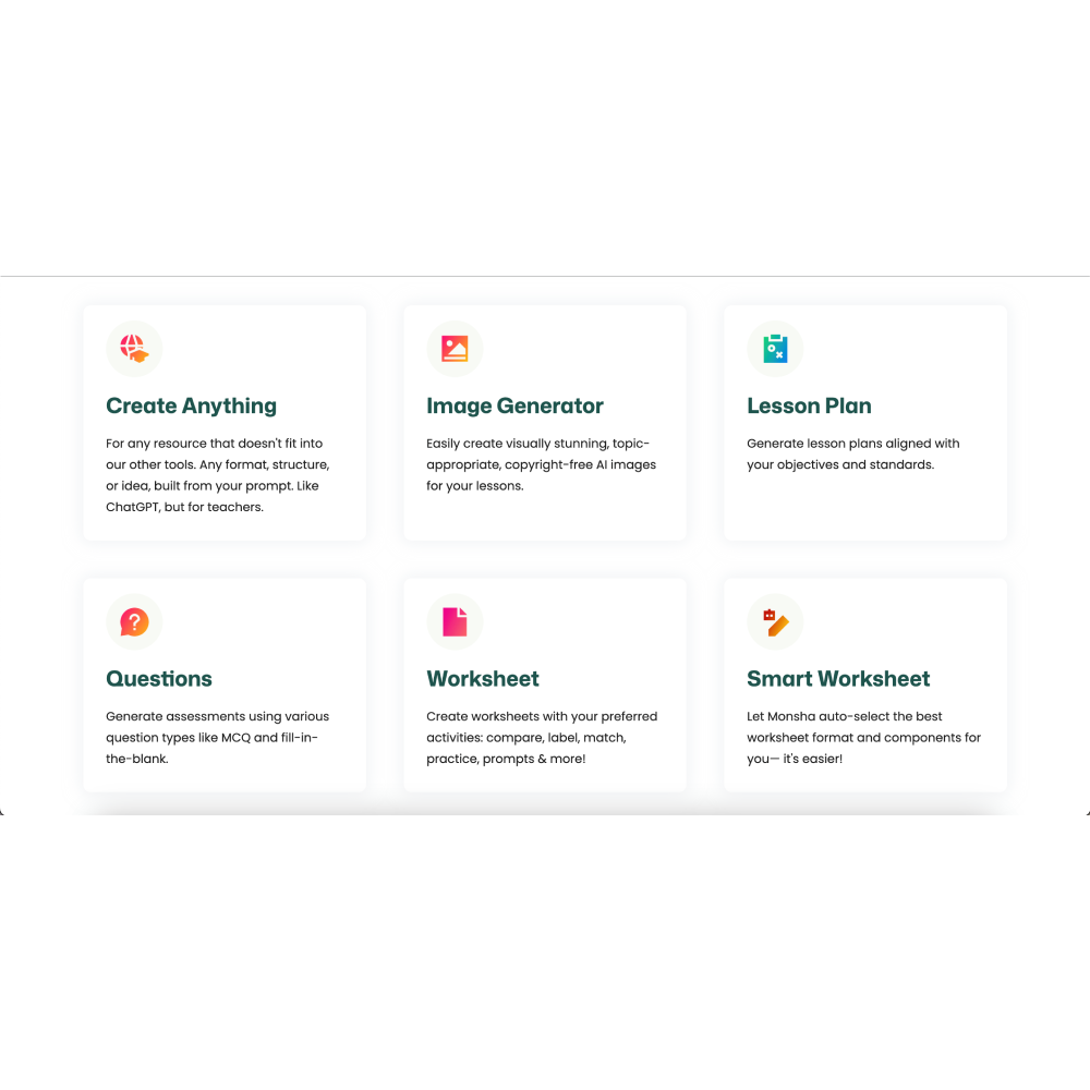 Monsha AI – Smart AI Educational Resource Generator