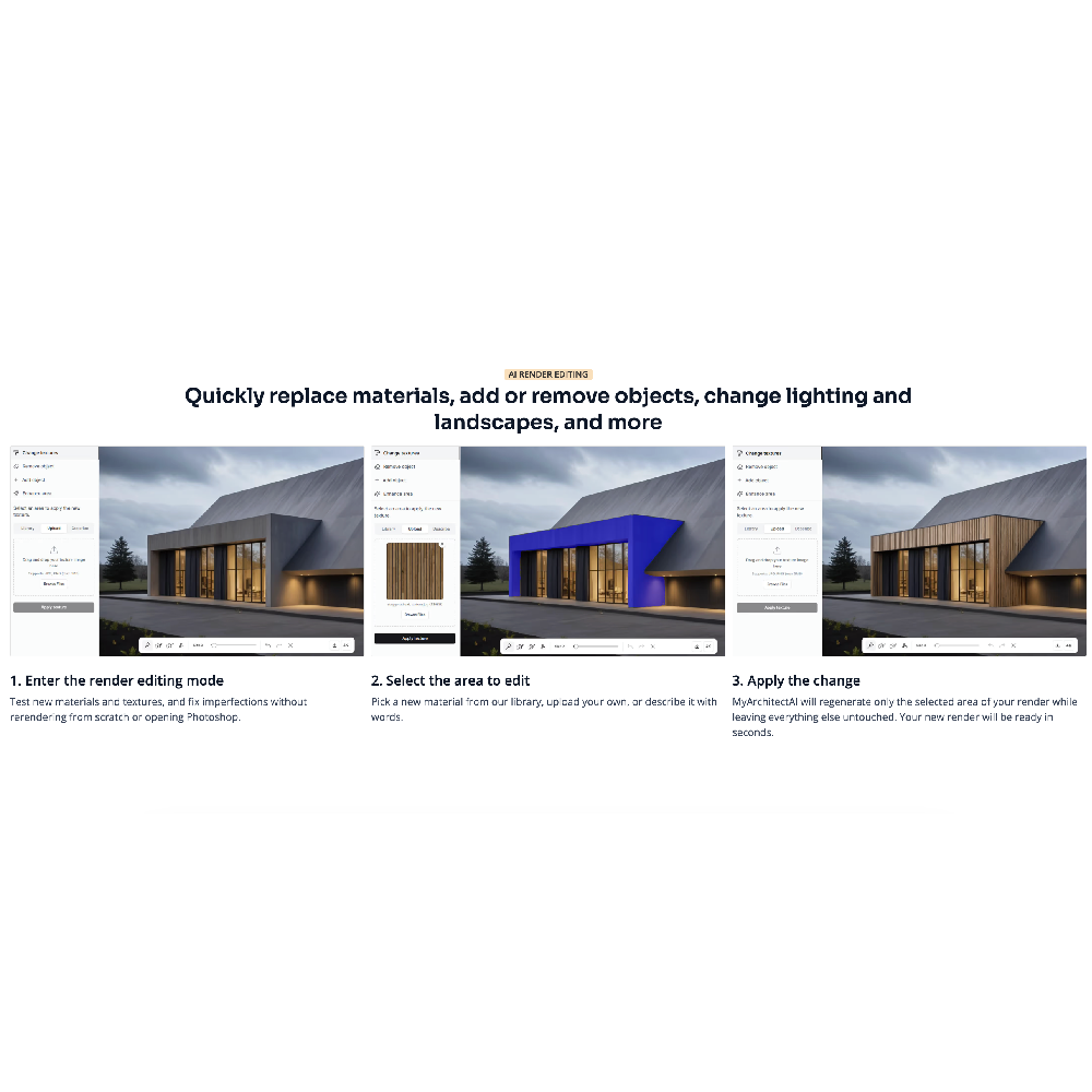 MyArchitectAI – AI-Powered Architectural Rendering Software