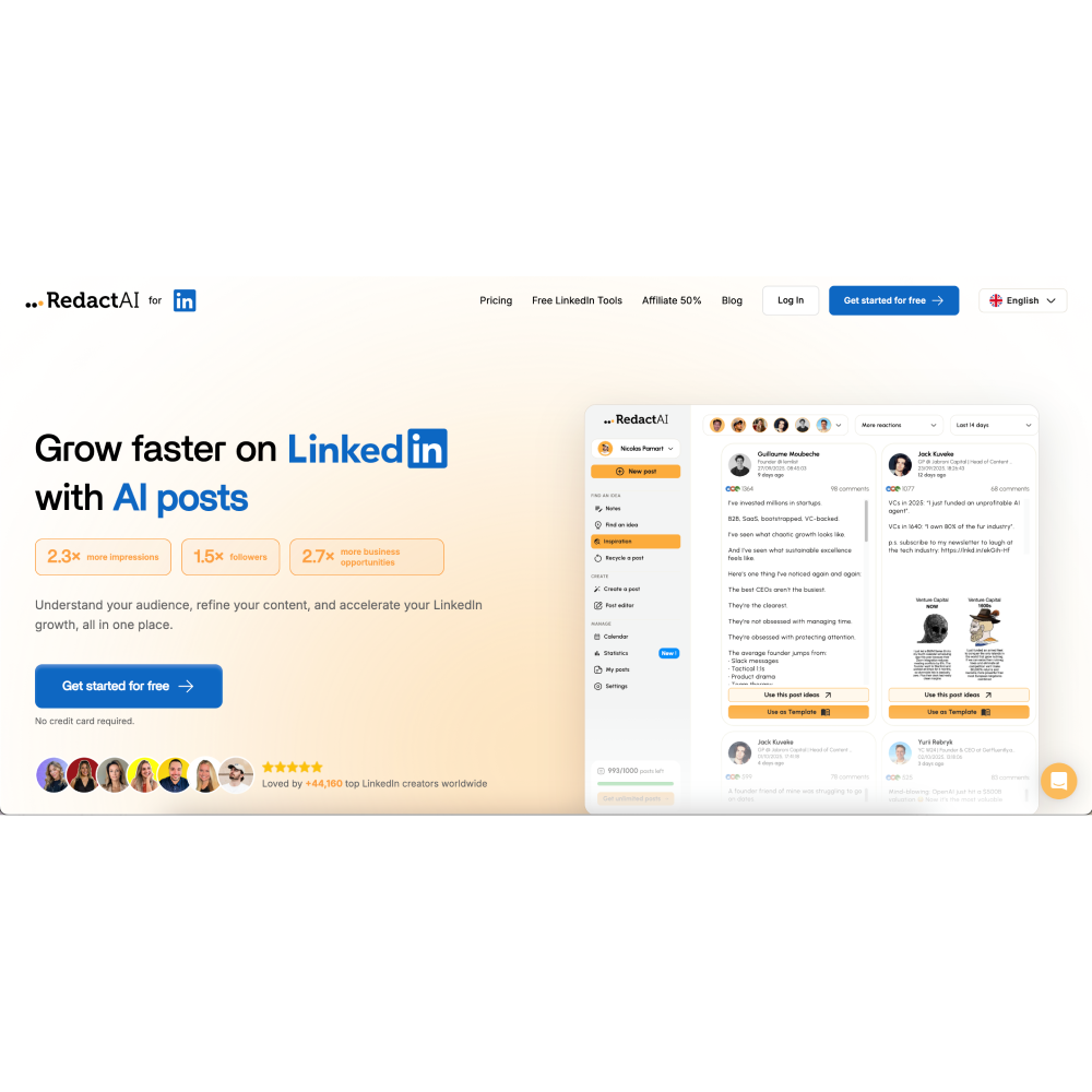 RedactAI – AI-Powered LinkedIn Content & Personal Branding Tool