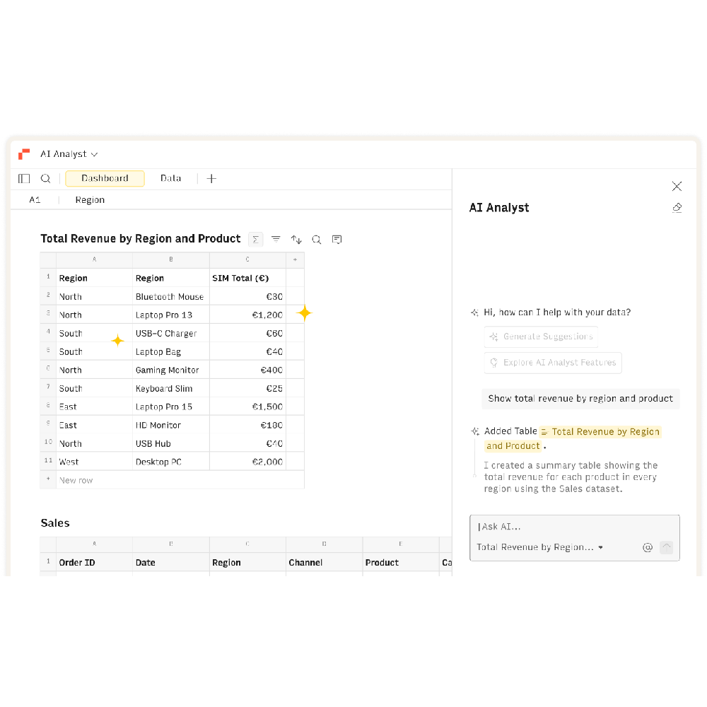 Rows – AI-Powered Online Spreadsheet for Finance & Collaboration