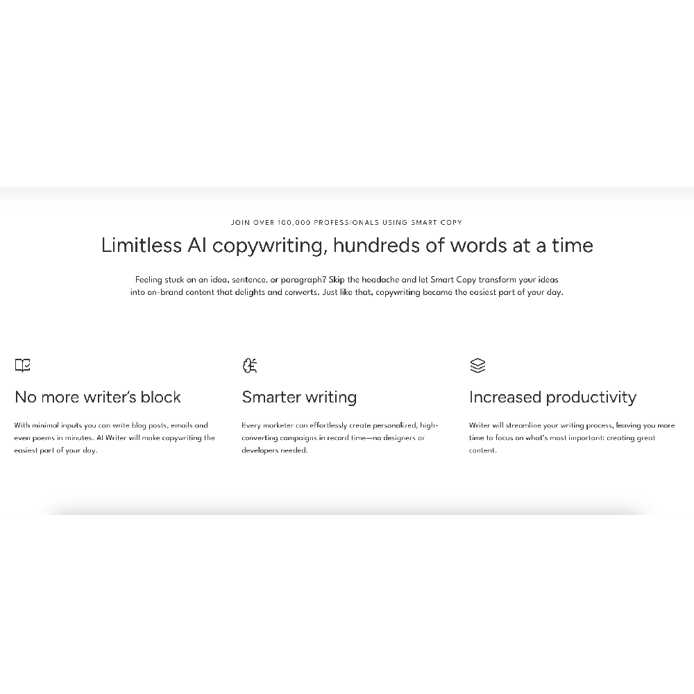Unbounce Smart Copy – AI-Powered Copywriting & Content Generation Tool