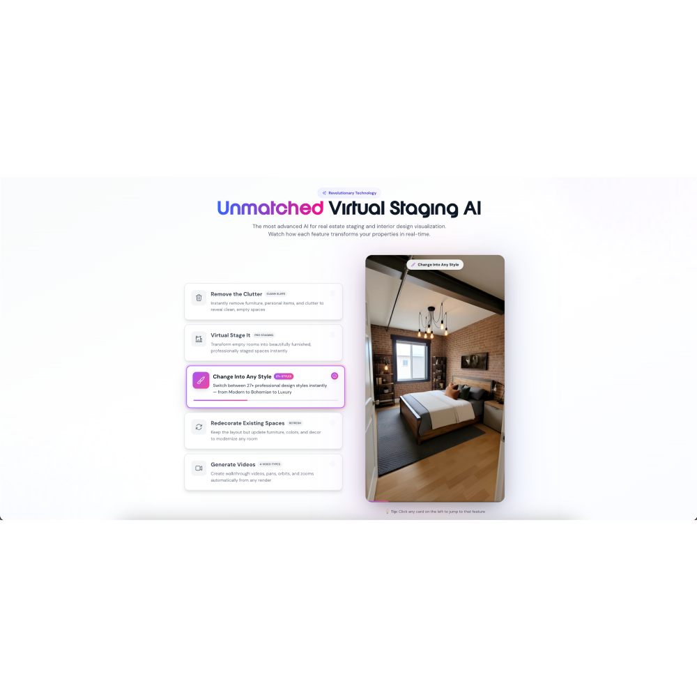 Sofabrain – AI Interior Design & Virtual Staging Tool